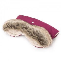 Muff rokavičke Jukki Burgundy s krznom Muff rokavičke Jukki Burgundy s krznom